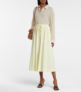 Jupe midi Leisure Radar en coton mélangé | Max Mara