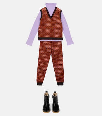 Patterned wool-blend vest | Paade Mode