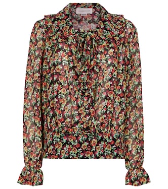 Floral silk blouse | Victoria Beckham