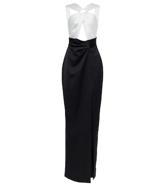 Robe longue en satin | Rasario