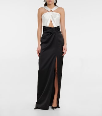 Robe longue en satin | Rasario
