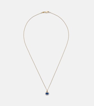 Collana Mini Oval Eye in oro 18kt con diamanti | Ileana Makri