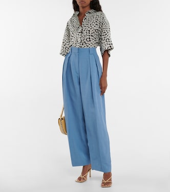 High-rise pleated pants | Stella McCartney