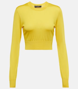 Crop top de seda | Dolce&Gabbana