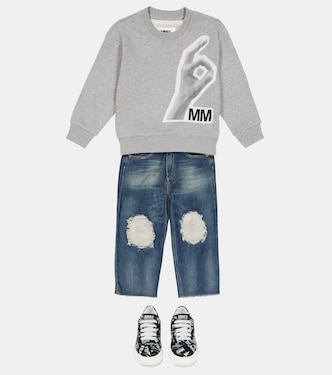 Jeans a gamba larga e vita alta | MM6 Maison Margiela Kids