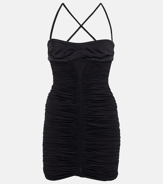 Crossover ruched minidress | Mugler