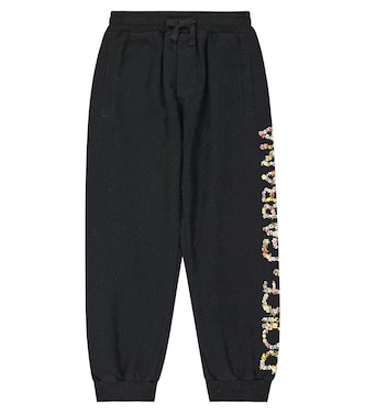 Pantalones deportivos de algodón | Dolce&Gabbana Kids