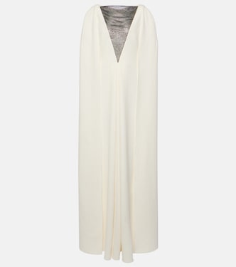 Robe cape longue Abrielle à ornements | Safiyaa