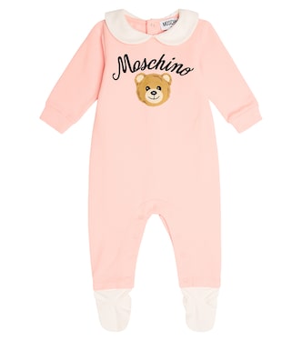 Baby - Tutina Teddy Bear in jersey di misto cotone | Moschino Kids
