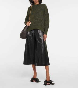 High-Rise Culottes aus Leder | Loewe