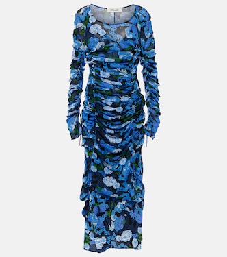 Bedrucktes Midikleid Corinne aus Mesh | Diane von Furstenberg