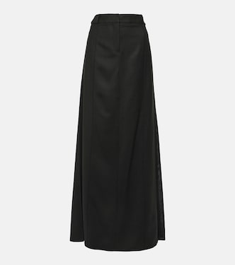 Gonna lunga in misto lana | Victoria Beckham