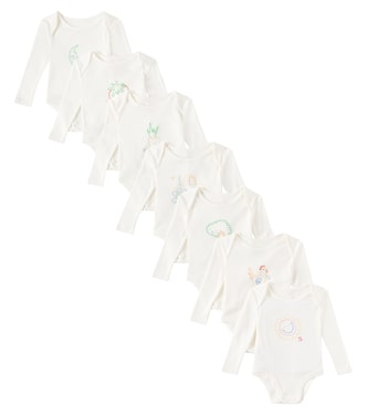Baby set of 7 cotton jersey bodysuits | Stella McCartney Kids