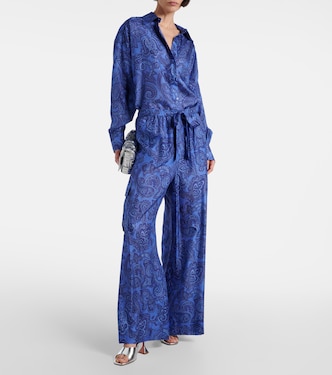 Pantalon ample Ottie imprimé en soie | Zimmermann