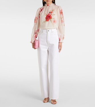 Top Lightburst in cotone e seta | Zimmermann