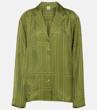 Pyjamahemd aus Seiden-Twill | Toteme