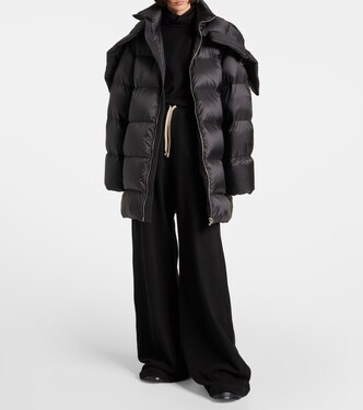X Rick Owens Daunenmantel Cyclopic | Moncler Genius