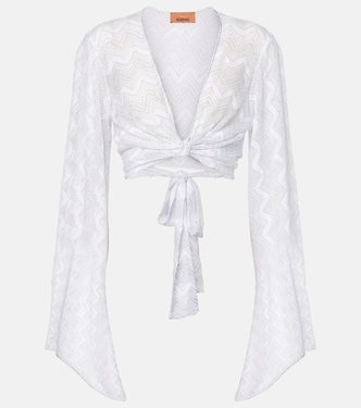 Blusa cropped en zigzag | Missoni