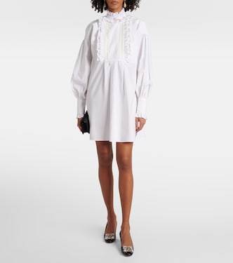 Minikleid aus Baumwolle, Leinen und Seide | Valentino