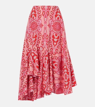 Paisley asymmetric cotton midi skirt | Etro