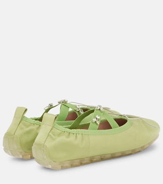 Ballerines Grip en satin à ornements | Simone Rocha