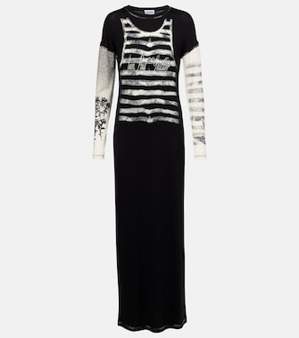 Bedrucktes Maxikleid aus Jersey | Jean Paul Gaultier