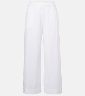 Pantaloni a gamba larga Rio in misto cotone a vita alta | Max Mara