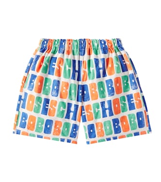 Logo printed cotton shorts | Bobo Choses
