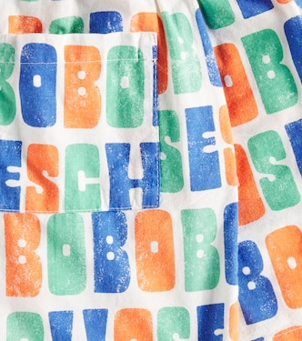 Short imprimé en coton à logo | Bobo Choses