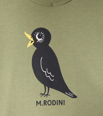 Sweatshirt Blackbird aus Baumwoll-Jersey | Mini Rodini