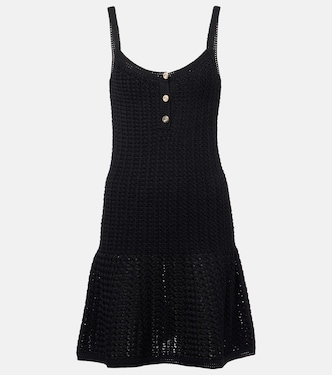 Waffle-knit cotton-blend minidress | Gucci
