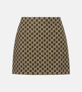 Minifalda de tweed con GG | Gucci