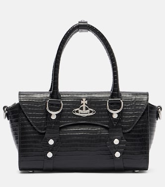 Bettina Mini croc-effect leather tote bag | Vivienne Westwood