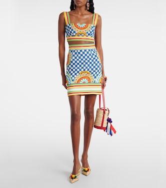 Cotton patterned miniskirt | Dolce&Gabbana