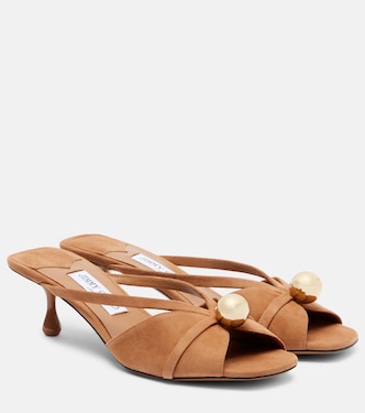 Siva 50 embellished suede mules | Jimmy Choo