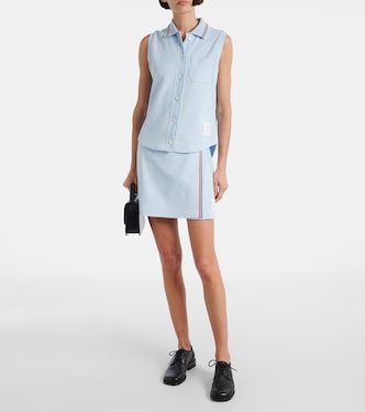 Polo de algodón sin mangas | Thom Browne