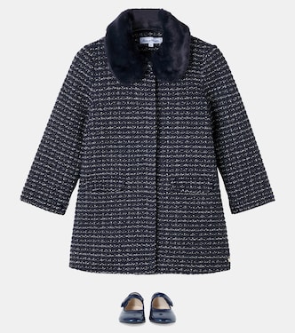 Mantel aus Tweed mit Faux Fur | Tartine et Chocolat