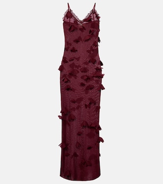 Butterflies Techno embroidered midi dress | Coperni
