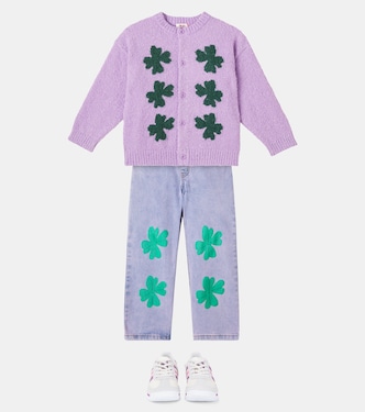 Lucky Clover bouclé cardigan | Jellymallow