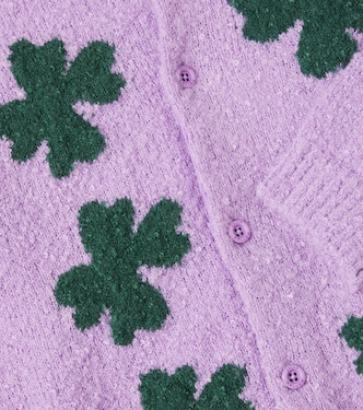 Lucky Clover bouclé cardigan | Jellymallow
