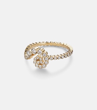 Rêve Escargot 18kt gold ring with diamonds  | Sophie Bille Brahe