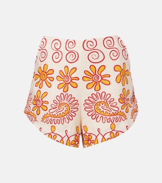 Bahamas printed linen shorts | Cala de la Cruz