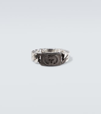 Interlocking G sterling silver ring | Gucci