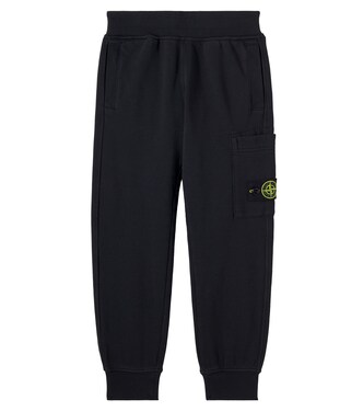 Compass cotton jersey sweatpants | Stone Island Junior