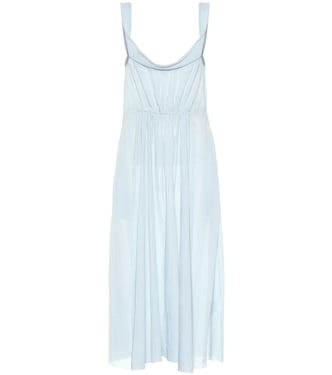 Davi gingham cotton midi dress | Brock Collection