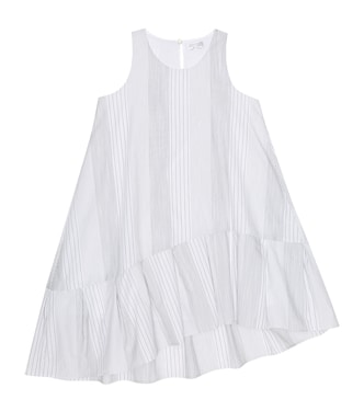 Vestido de algodón de rayas | Brunello Cucinelli Kids