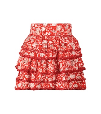 Bibi floral miniskirt | Poupette St Barth