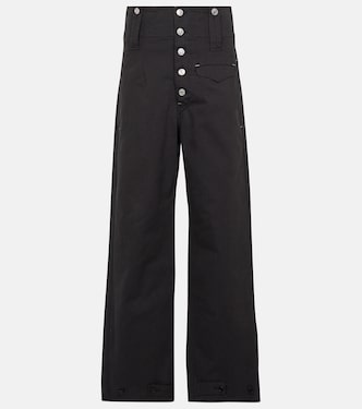 Pantalon Darlena à taille haute en coton | Isabel Marant