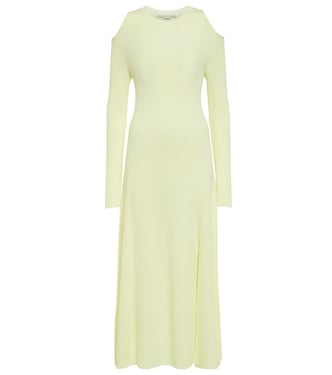 Cutout virgin wool midi dress | Stella McCartney