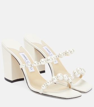 Verzierte Sandalen Amara 85 aus Satin | Jimmy Choo